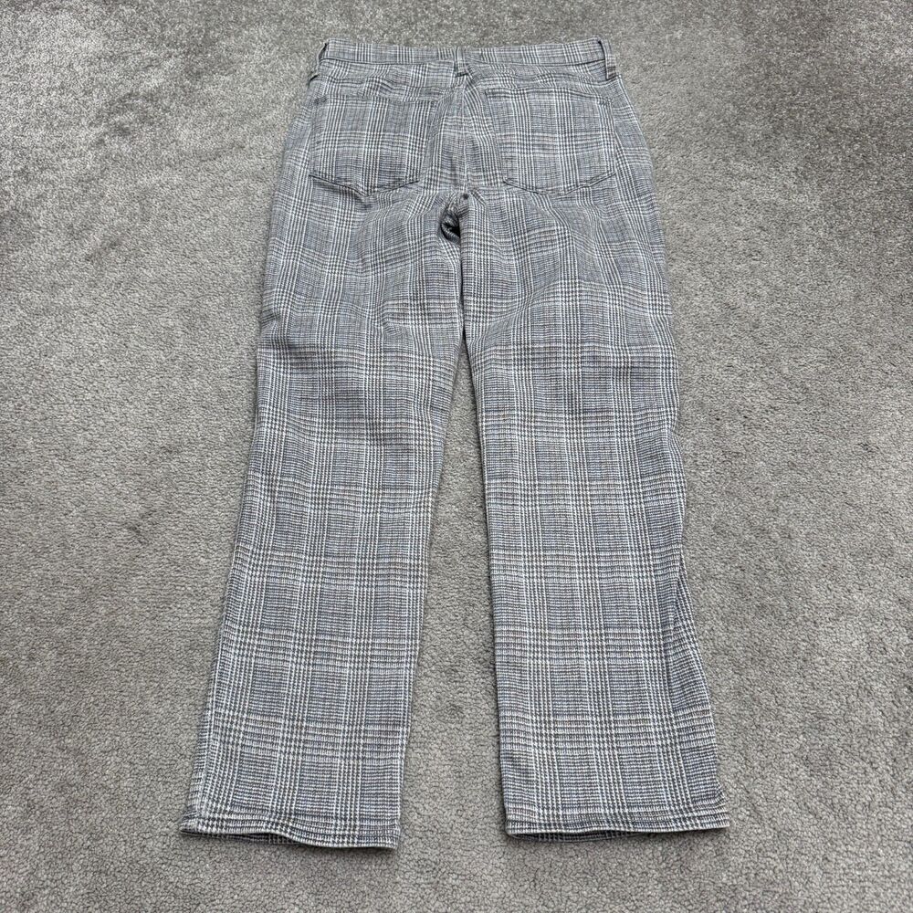 Madewell Stovepipe Ankle Jeans Womens 27 Glen Plaid Gray Straight Leg High Rise - Picture 2 of 16